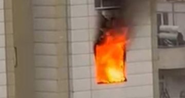 Şanlıurfa’da 9 katlı binada korkutan yangın