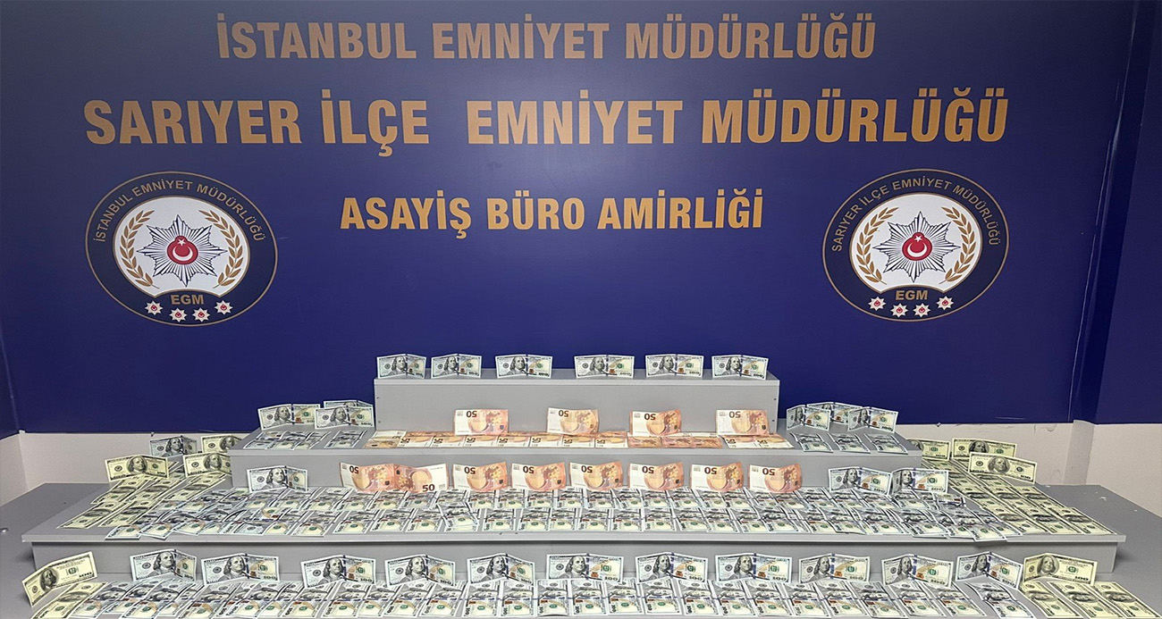 Sarıyer’de bir AVM’de 1 milyon TL’lik sahte dolar bozdurmaya çalışan şahıs yakalandı