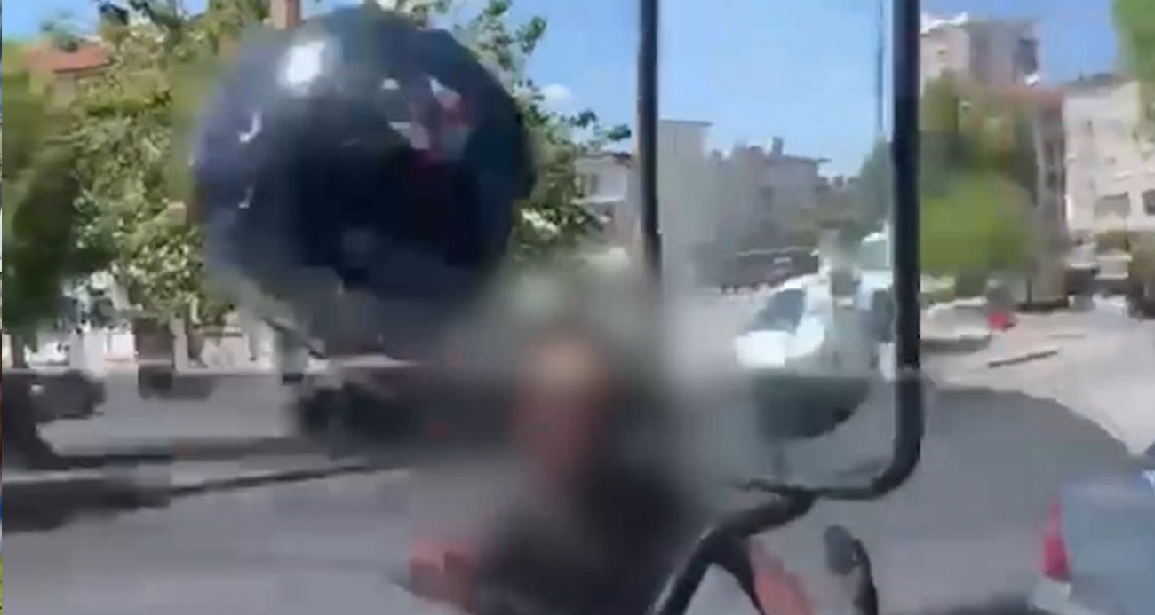 Tartıştığı sürücüye kaskını fırlatan motosikletliye 405 bin TL ceza