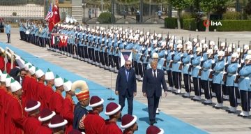 Cumhurbaşkanı Erdoğan, ABD Başkanı Trump’ı resmi törenle karşıladı