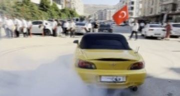 Düğün konvoyundaki drifte 156 bin TL para cezası