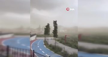 İstanbul’da fırtına etkili oldu, ağaçlar devrildi