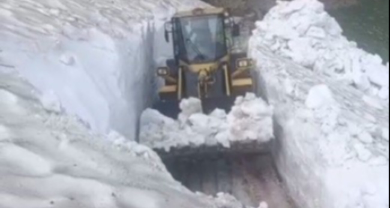 Kars’ta temmuz ortasında 3 metre kar