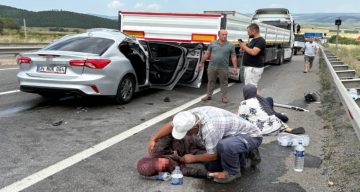 Kemikli Rampaları’nda feci kaza: 1 ölü, 8 yaralı