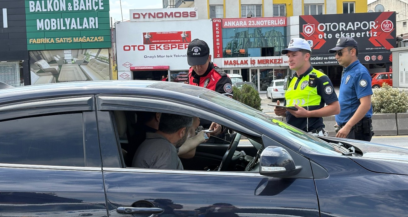 NATO zirvesi kapsamında Ankara’daki trafik denetimleri devam ediyor