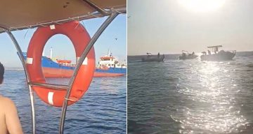 Su tankeri tekneye çarptı: 2 kişi denize atlayarak kurtuldu