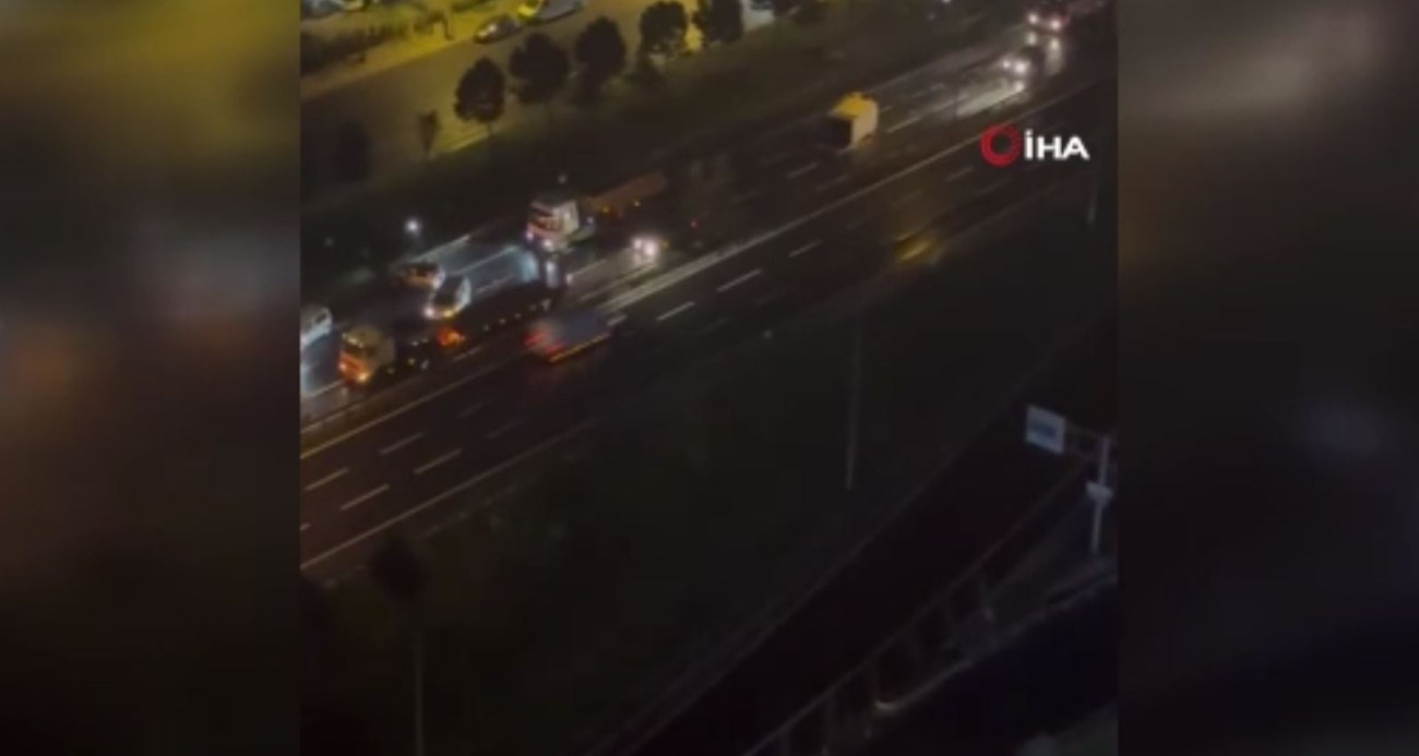 11 araçlık zincirleme kaza cep telefonu kamerasında