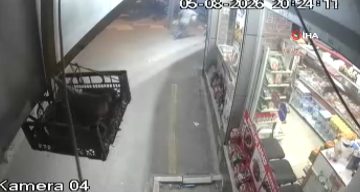Bahçelievler’de binanın çökmesi sırasında yaşanan panik anları kamerada