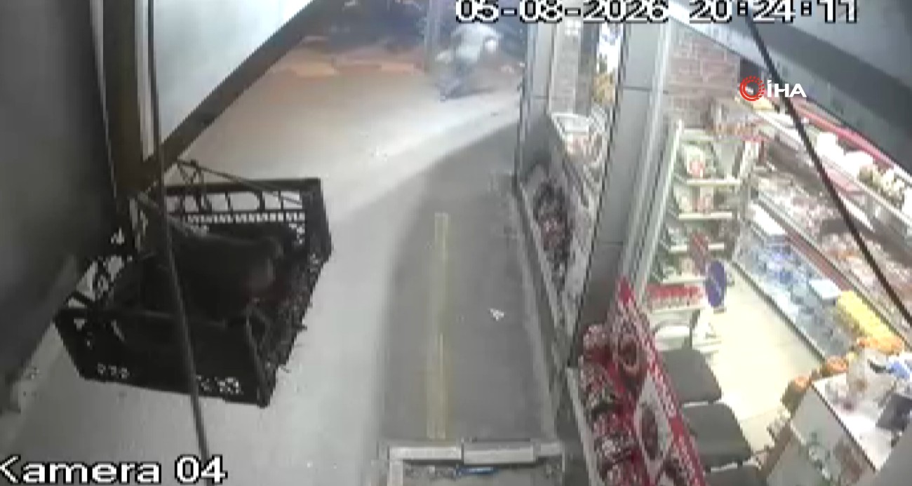 Bahçelievler’de binanın çökmesi sırasında yaşanan panik anları kamerada