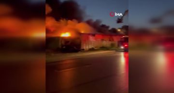 Başakşehir Aymakoop Sanayi Sitesi’nde yangın