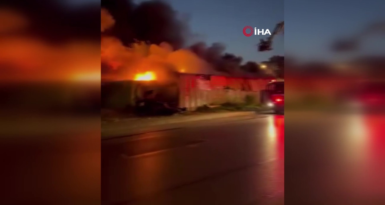Başakşehir Aymakoop Sanayi Sitesi’nde yangın