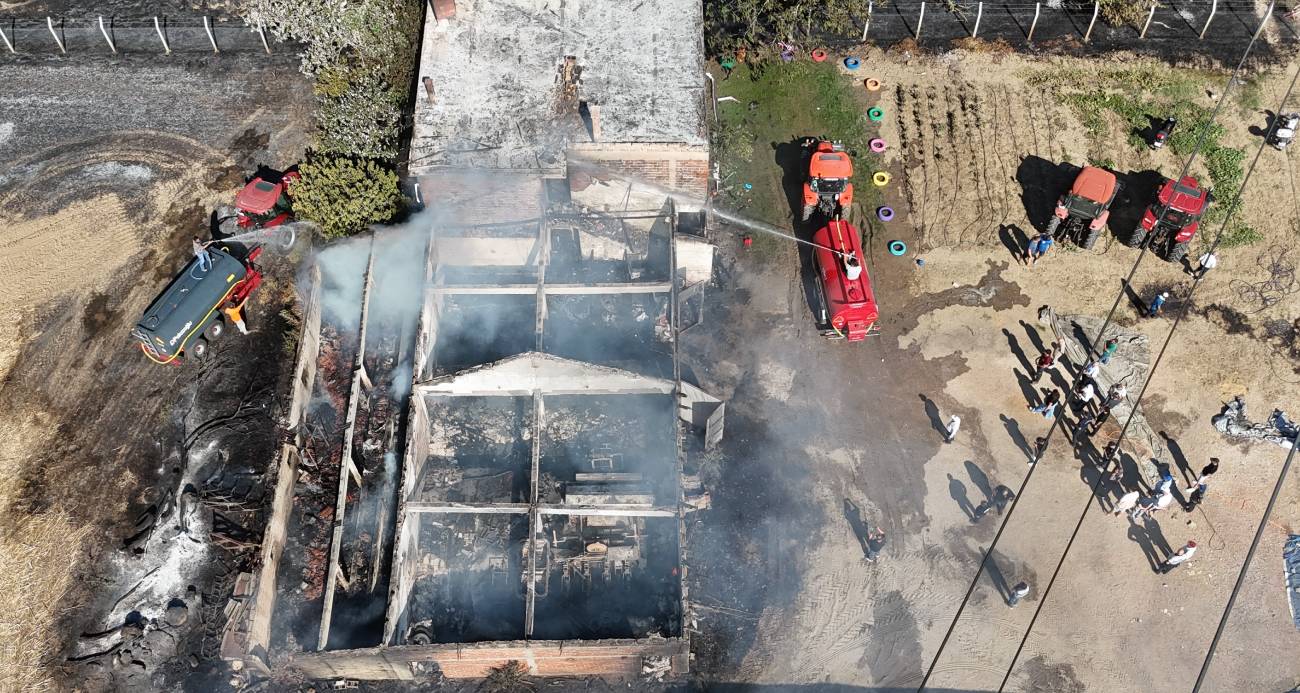 Edirne’de sigara izmariti çiftlik evini küle çevirdi: 6 kişi ölümden döndü