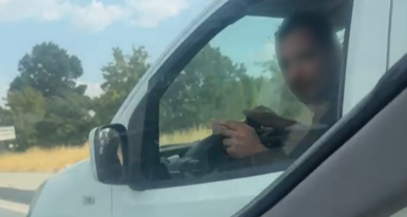 Eskişehir’de trafikteki kavga kamerada