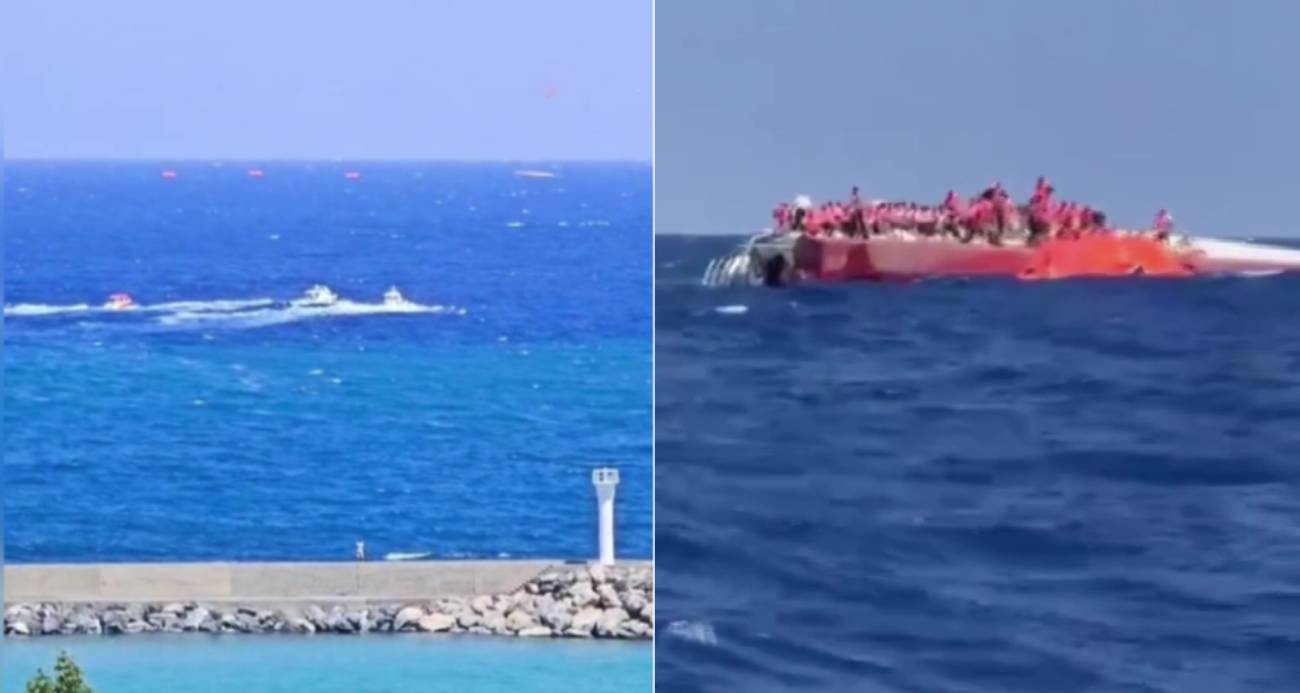 Girne açıklarında katamaran tipi yolcu gemisi battı