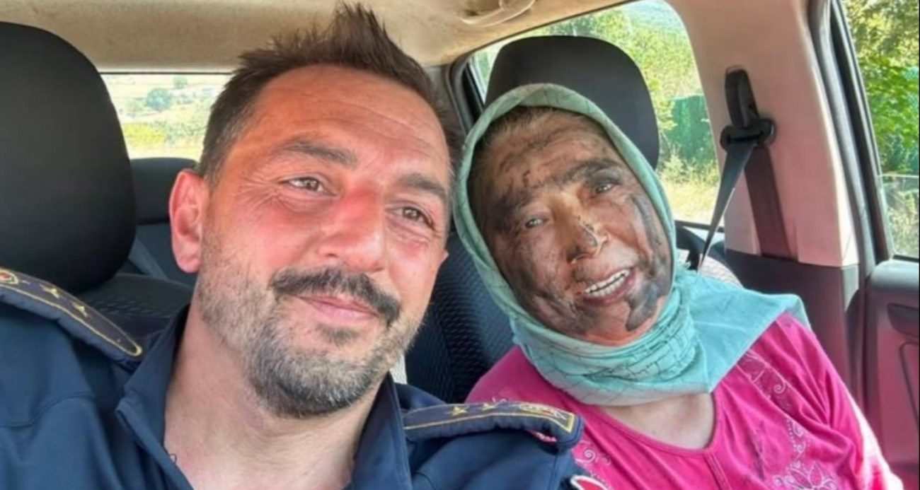 Hastalığını unuttu, alevlere koştu…65 yaşındaki Hanife Teyze alevlerin önüne geçti