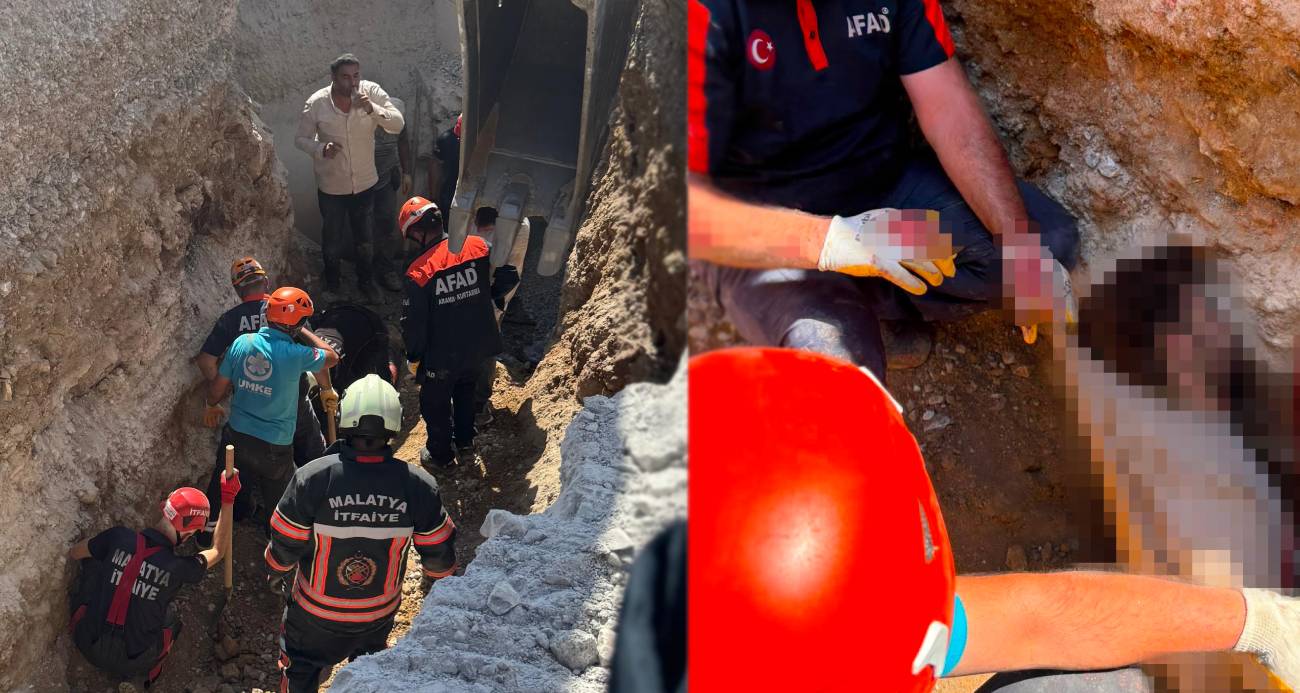 Malatya’da yol çalışmaları sırasında göçük: 2 işçi hayatını kaybetti