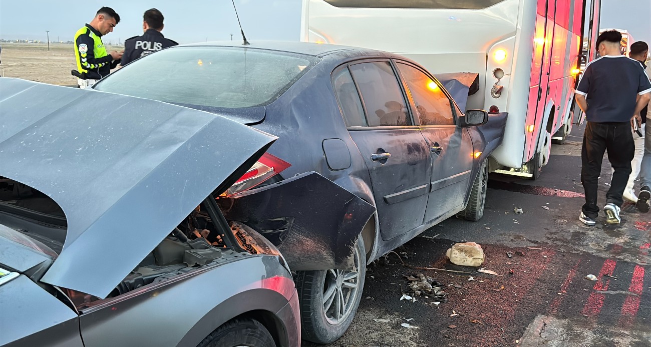 Aksaray’da kum fırtınası zincirleme kazaya neden oldu: 16 yaralı