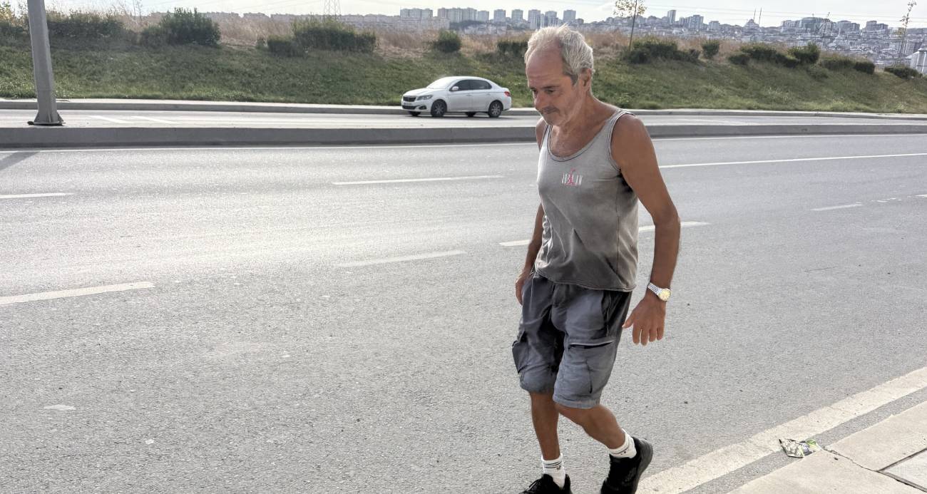 Avcılarlı 68 yaşındaki ‘Forrest Gump’ 6 yıldır günde 30 kilometre yürüyor