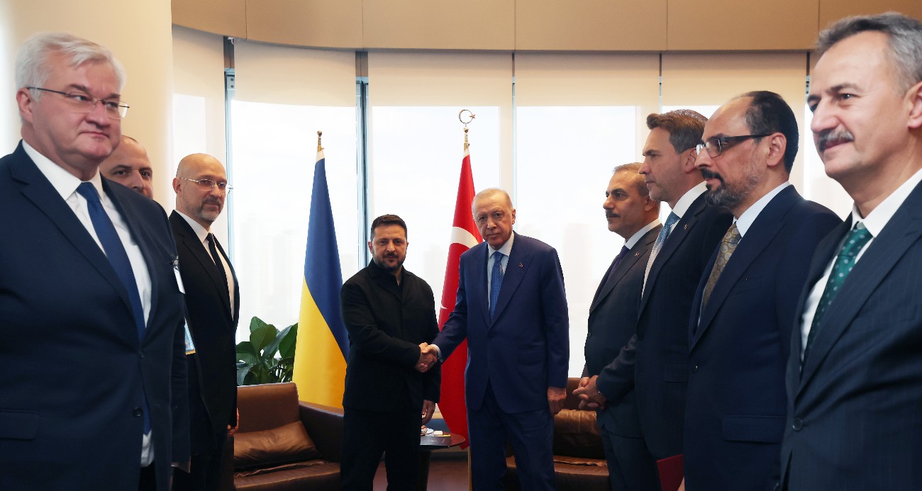 Cumhurbaşkanı Erdoğan, Ukrayna Başbakanı Zelenskiy’i kabul etti