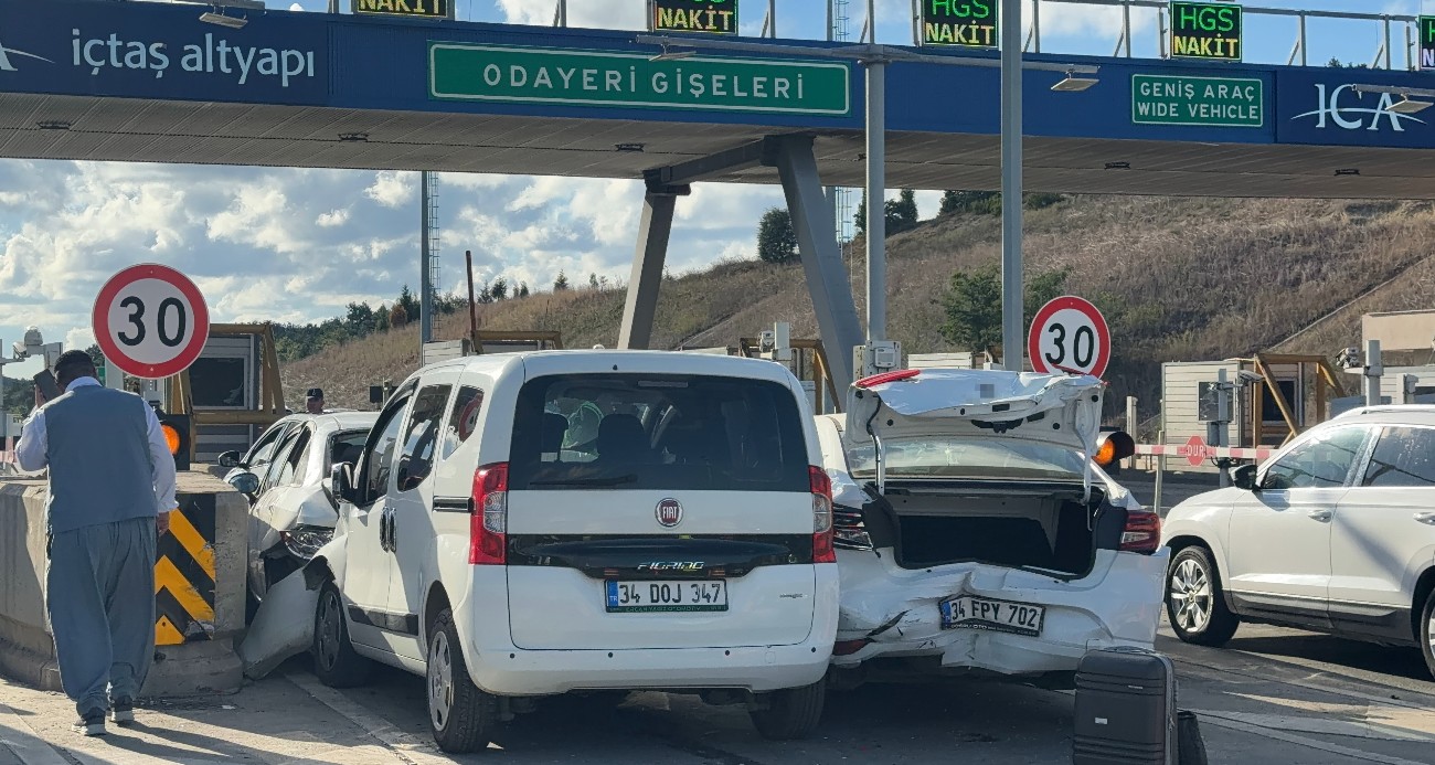 Kuzey Marmara Otoyolu’nda zincirleme kaza: 2 yaralı