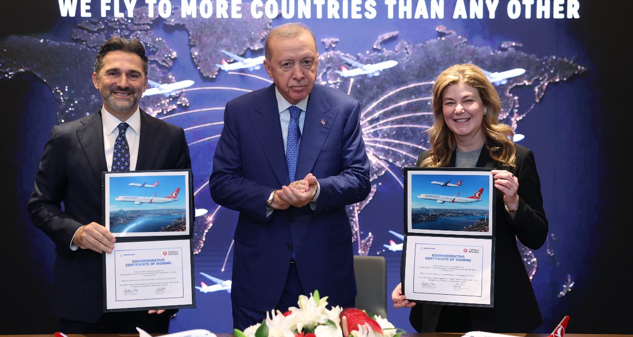 Türk Hava Yolları, 150 adede kadar yolcu uçağı siparişi için Boeing’le anlaşma imzaladı