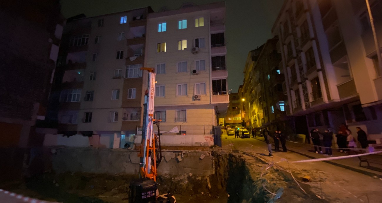 Bahçelievler’de iki binanın zemininde çökme: 20 daire tahliye edildi