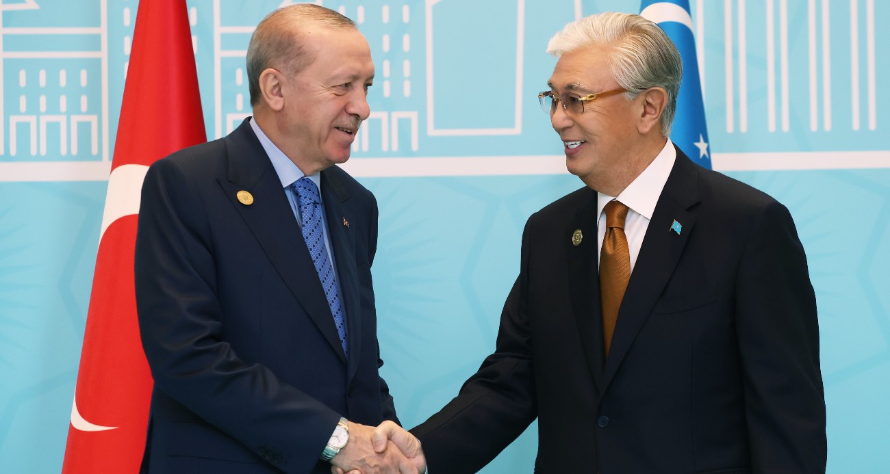 Cumhurbaşkanı Erdoğan, TDT Zirvesi’ne katılan liderleri karşıladı