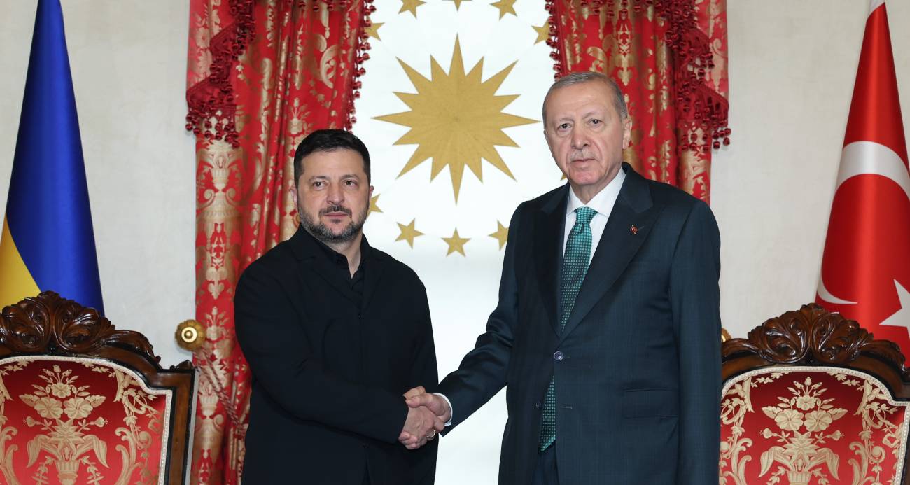 Cumhurbaşkanı Erdoğan, Zelenskiy ile Dolmabahçe’de bir araya geldi