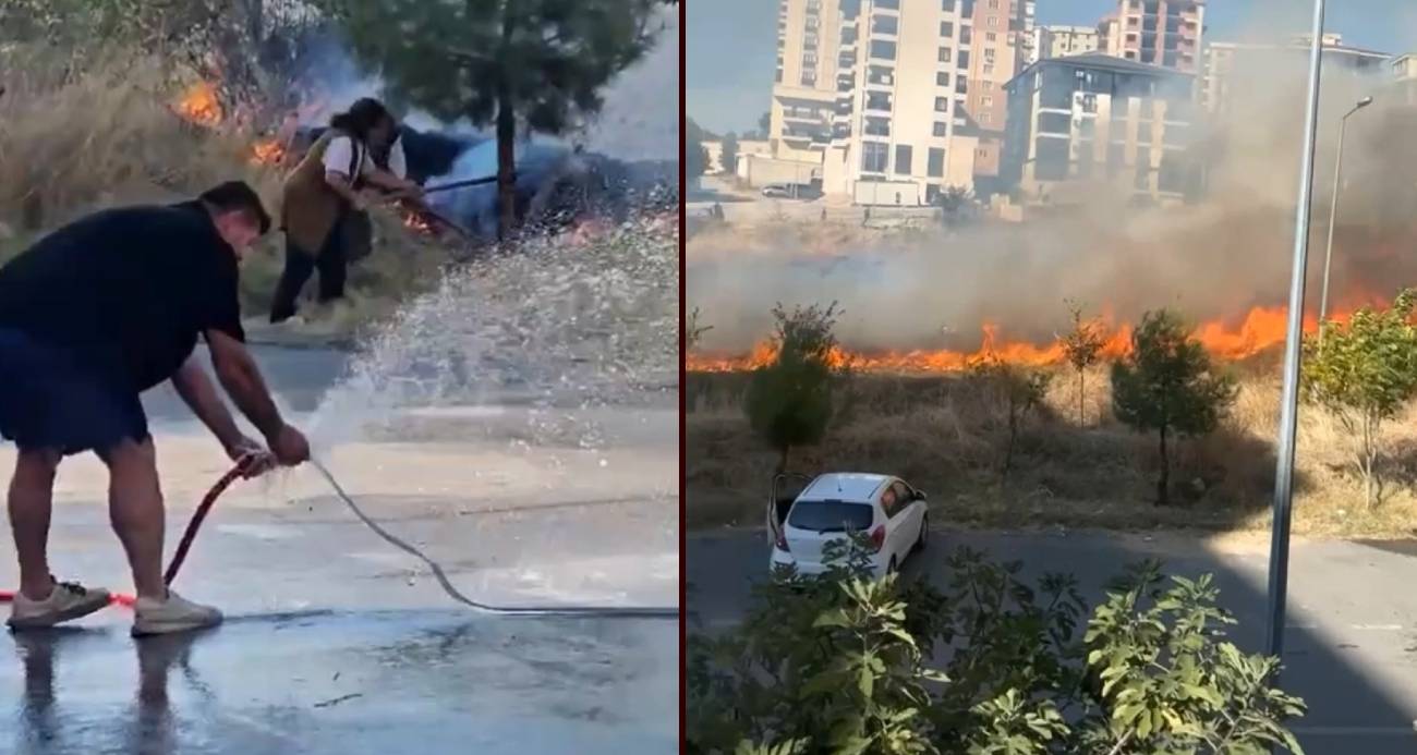 Edirne’de otluk alan yangınına vatandaşlar ve itfaiye ekipleri seferber oldu