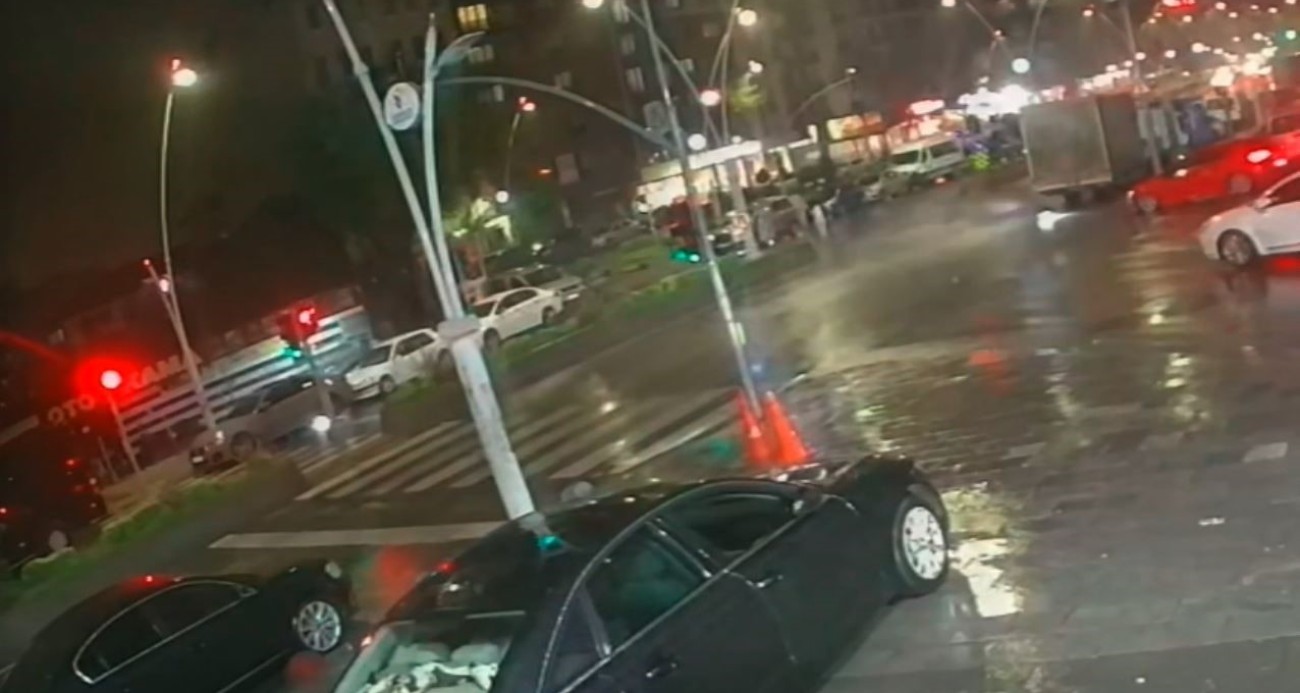 Esenler’de kazada motosiklet sürücüsü metrelerce sürüklendi