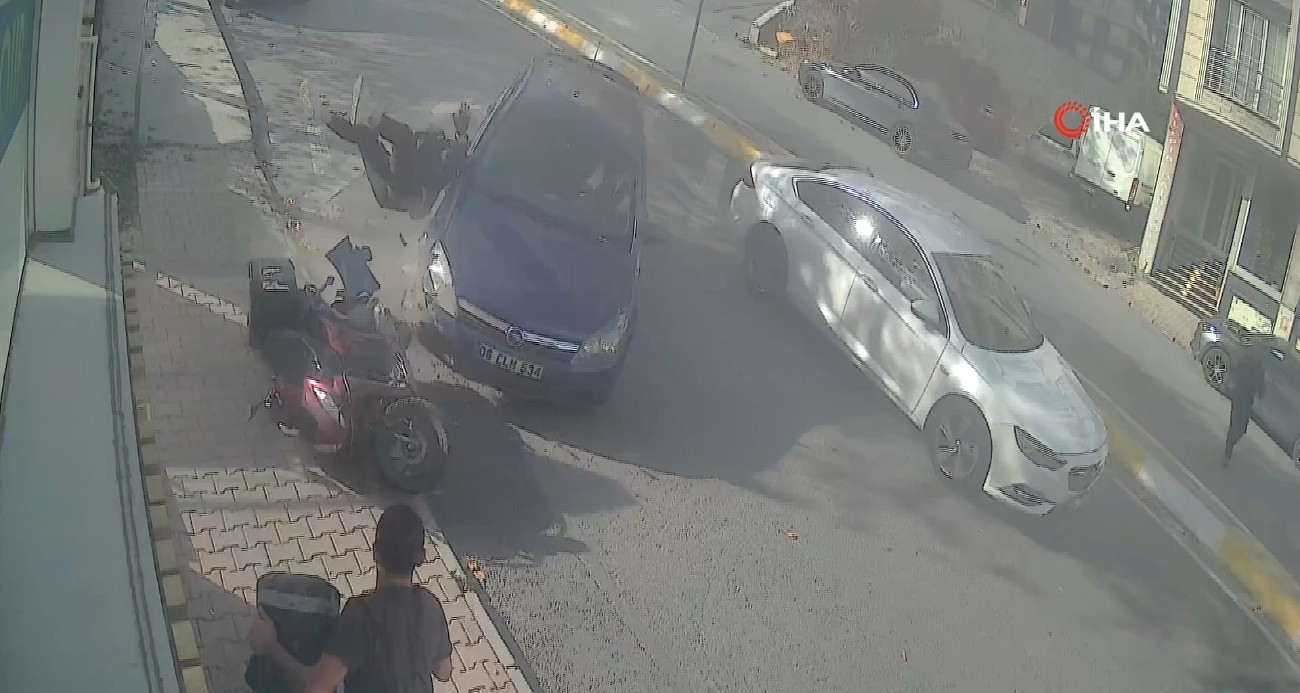 Esenyurt’ta feci kaza kamerada