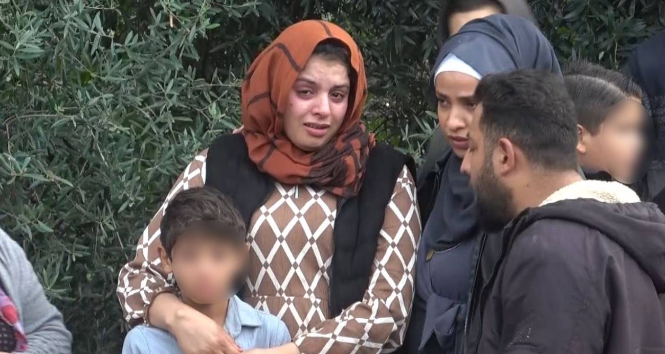 Evlerinin yanışını gözyaşları içinde çaresizce izlediler
