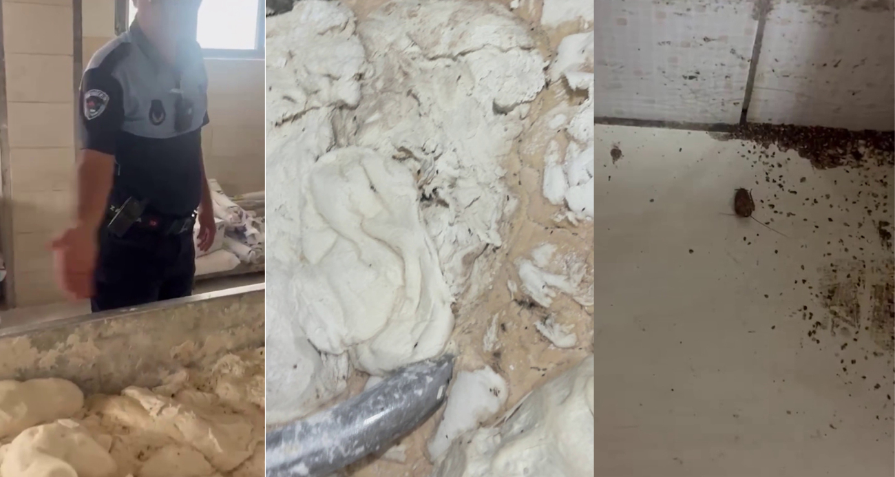 Hamam böceği ve sigara izmaritinden geçilmeyen fırında mide bulandıran görüntüler