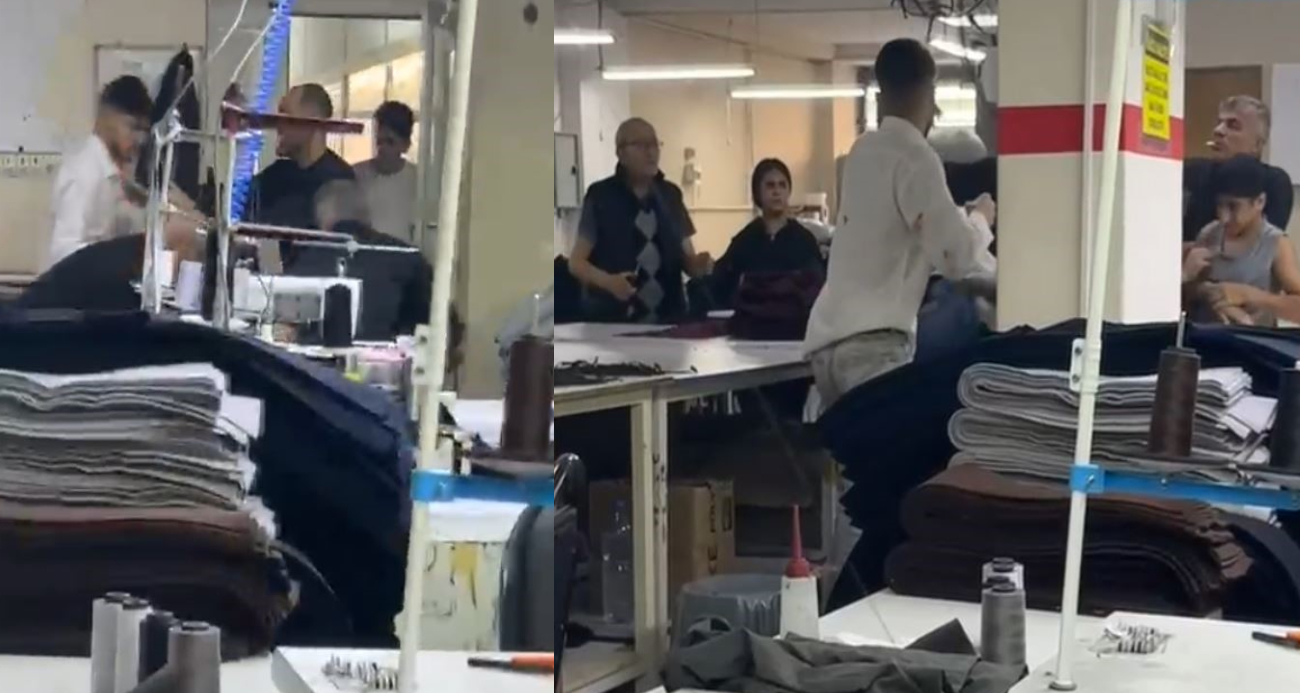 Konfeksiyon atölyesinde çalışanların tartışması kavga dönüştü