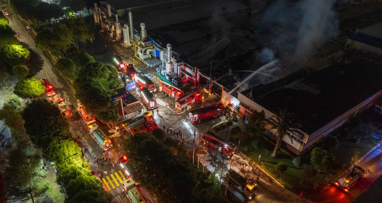 Manisa’daki fabrika yangını kontrol altına alındı