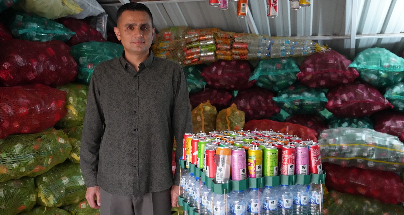Samsun’da 100 bin içecek ambalajı biriktirdi, Türkiye birincisi oldu