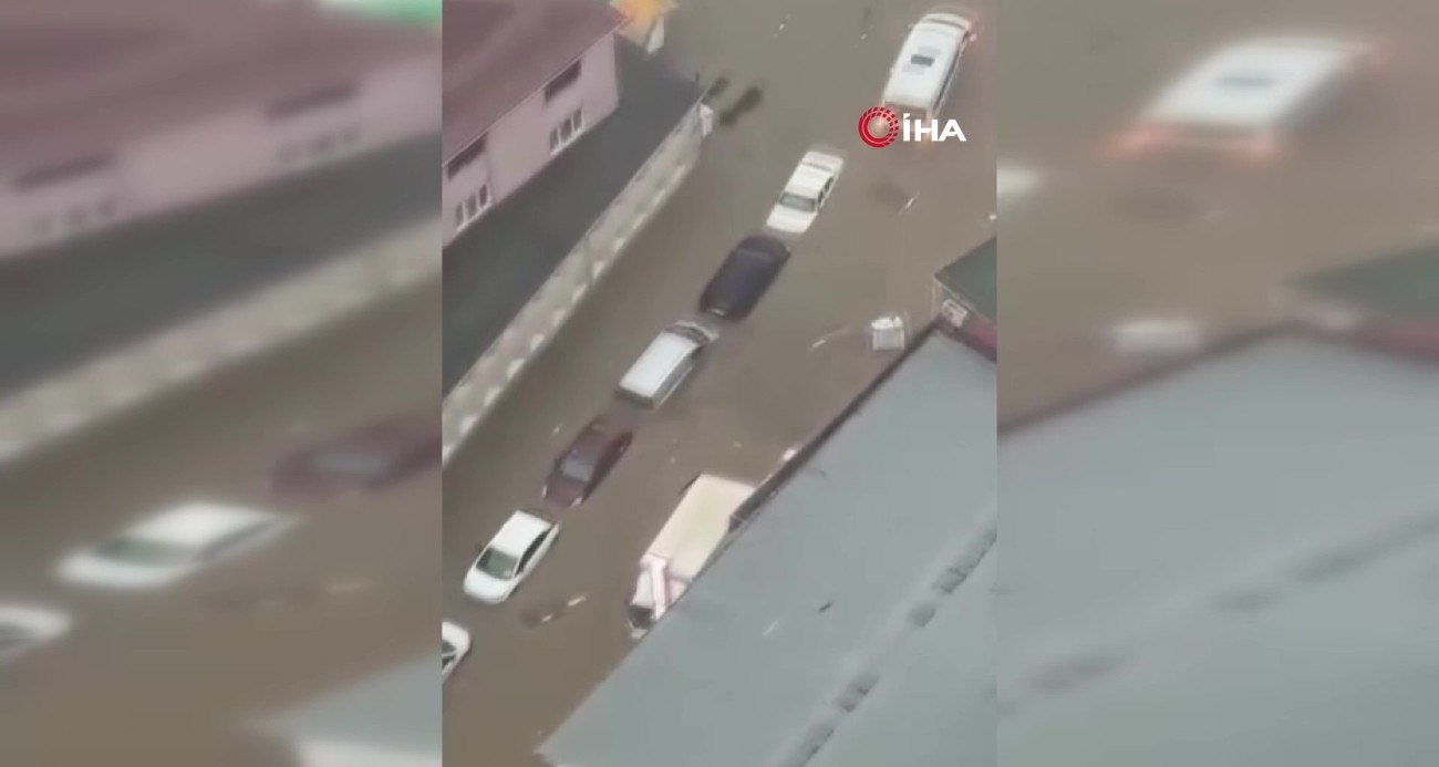 Sarıyer’de onlarca araç suya gömüldü