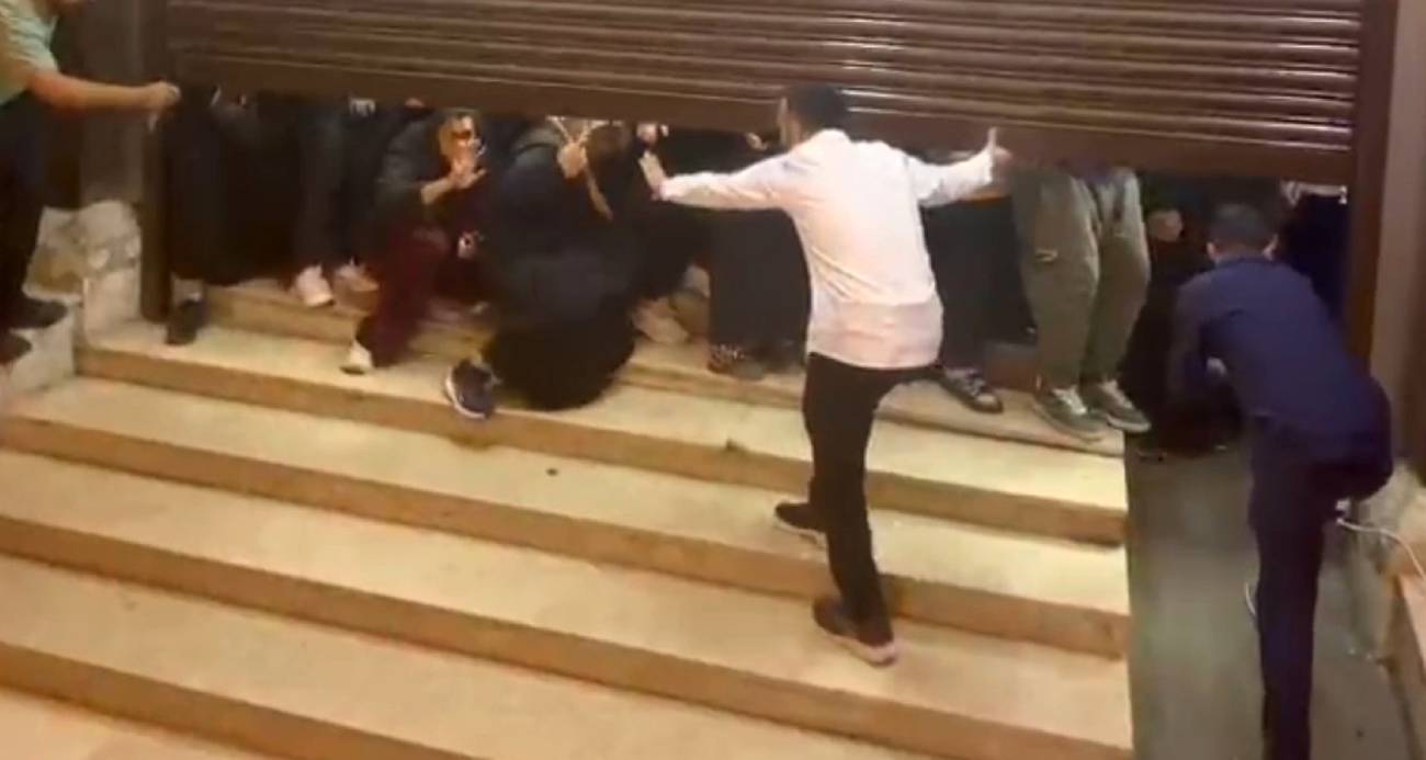 Tekirdağ’da indirim izdihamı kamerada: Yüzlerce kişi aynı anda akın etti