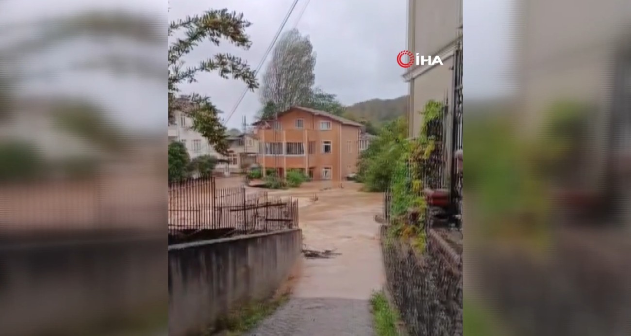 Yağışın etkileri Şile’de devam ediyor: Dere taştı, evleri su bastı